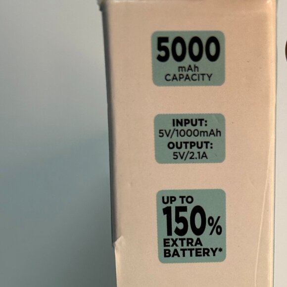 Portable Phone Charger  Travel Portfolio w/Built-in Power Bank By MODENA - Picture 3 of 4